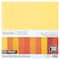 9 Packs: 100 ct. (900 total) Orange & Yellow Palette 12" x 12" Cardstock Paper by Recollections™